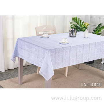 Latest Design Home Hotel Beautiful Printed Lace Tablecloth